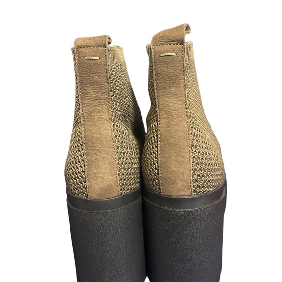Eileen Fisher Dark Brown Neutral Textured Knit Bootie Boot sz 10 (Runs Small ) - Picture 7 of 8